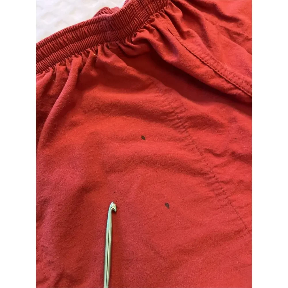 VTG Patagonia Kids Youth M (10) Red Nylon Swim Trunks Lined w Mesh READ STAIN